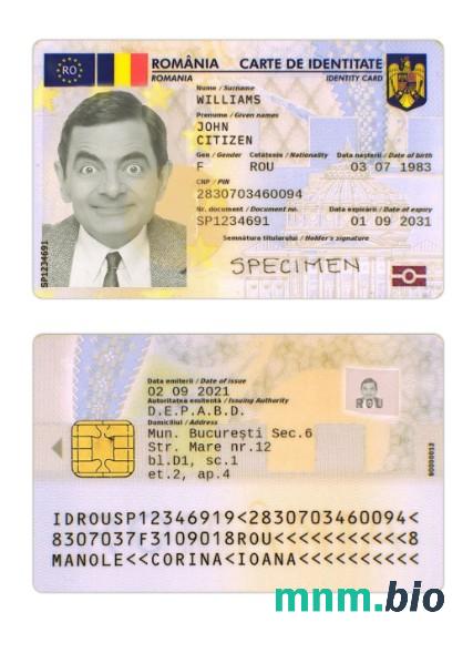 Karta identyfikacyjna Rumunii 2019-obecnie